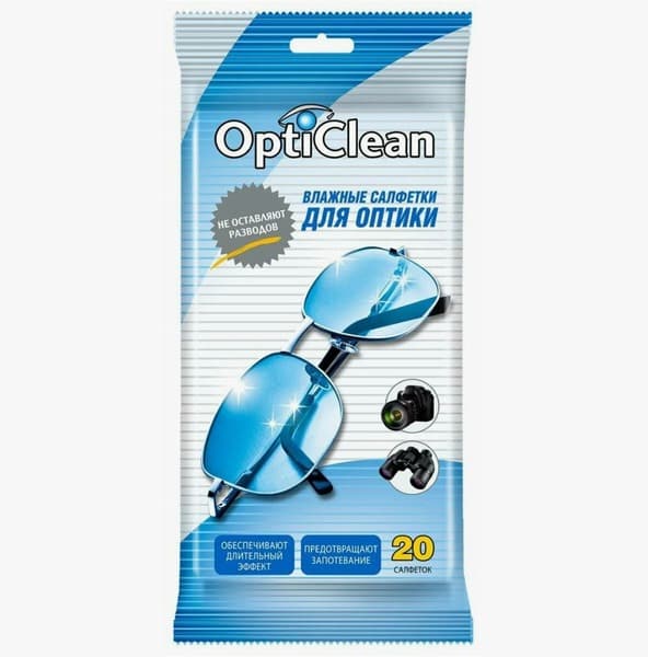 OptiClean Lens Cleaning Wipes (20ct, 5 Packs)