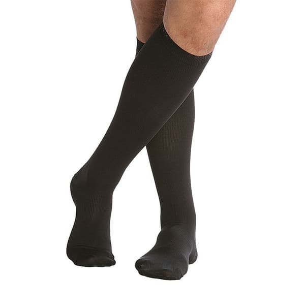 Black Compression Socks, 20-30 mmHg, 1 Pair