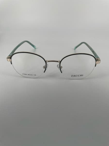 Dacchi D31696 Metal Round Eyeglass Frames: Unisex &amp; Teen