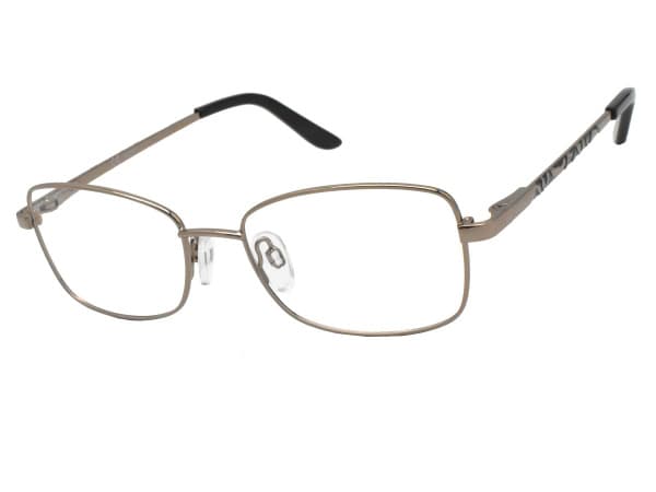 Women's Glory 103 Brown Metal Eyeglass Frames