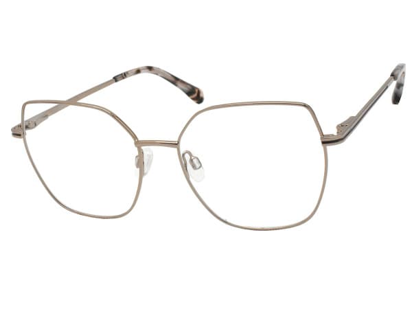 Women's Glory 231 Brown Metal Eyeglass Frames