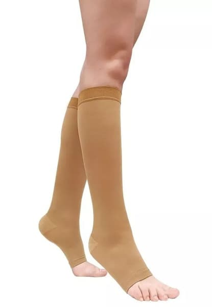 Compression Socks, Gray, 20-30mmHg, 1 Pair