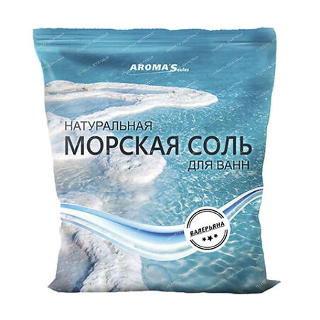 Salt "sea" natural for baths with valerian extract 1 kg