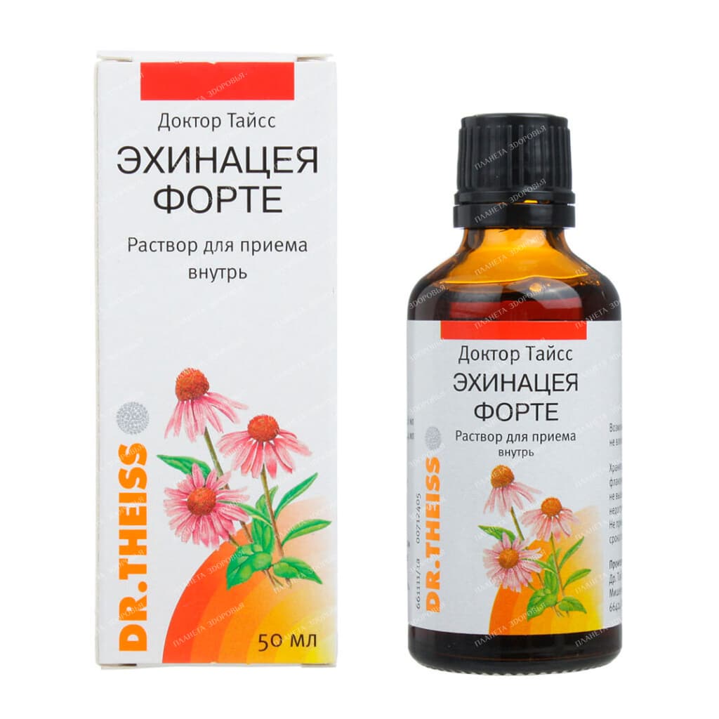 Dr. Theiss Echinacea forte solution for oral administration in a 50ml dropper bottle №1