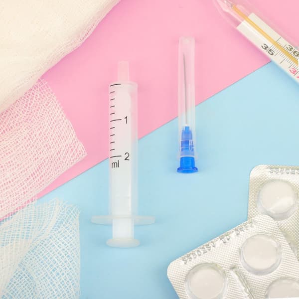 Elets 2ml Dual-Chamber Syringe (0.6x25mm Luer Needle) - 50 Pack