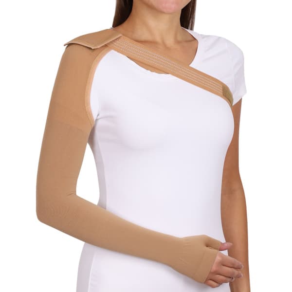Compression Sleeve 2XL w/ Shoulder Support & Glove - Tonus Elast LUX