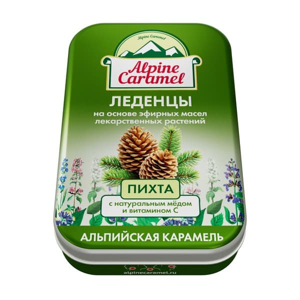 Alpine Caramel Candy with Vitamin C & Fir