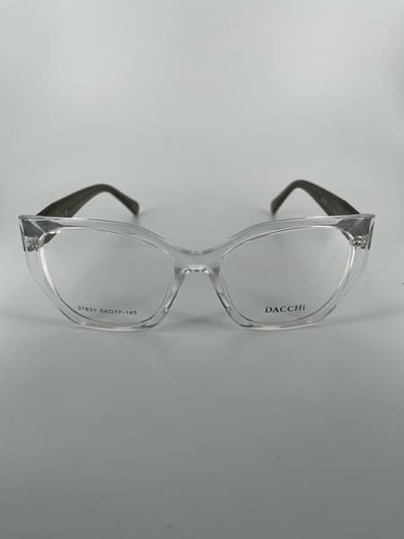 Dacchi D37831: Large Black Clear Plastic Women's Eyeglass Frames