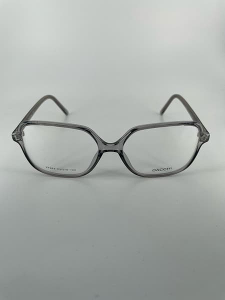 Dacchi D37964: Clear Square Plastic Eyeglass Frames (Men's & Women's)
