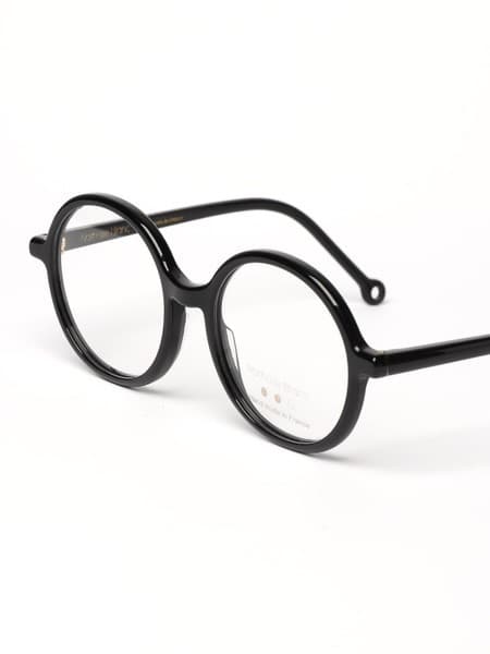 Nathalie Blanc Manon Black Eyeglass Frames