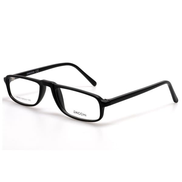 Unisex Black Rectangle Plastic Eyeglass Frames - Jlur Optic 02022878