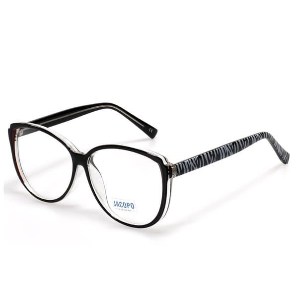 Women's Black Butterfly/Dragonfly Plastic Rimmed Eyeglasses - Jlur Optic 02023872