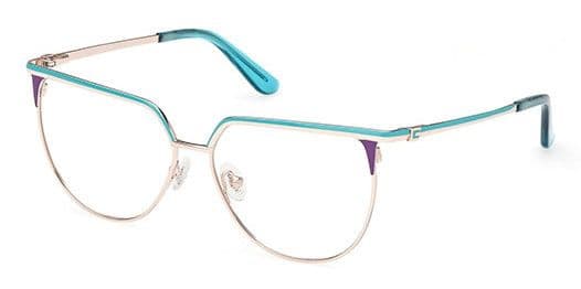 Guess GU50147 033 Gold Cat Eye Metal Women's Eyeglass Frames