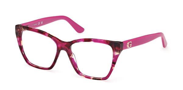 Guess GU50235 078 Pink Square Plastic Women's Eyeglass Frames