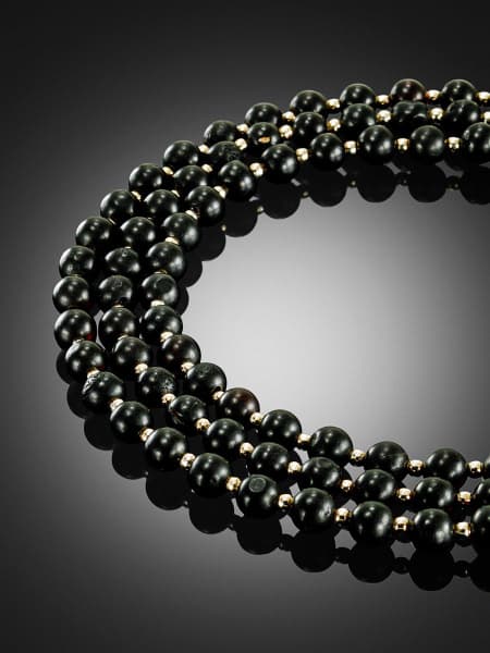 Dark Cherry Amber Eyeglass Chain Holder