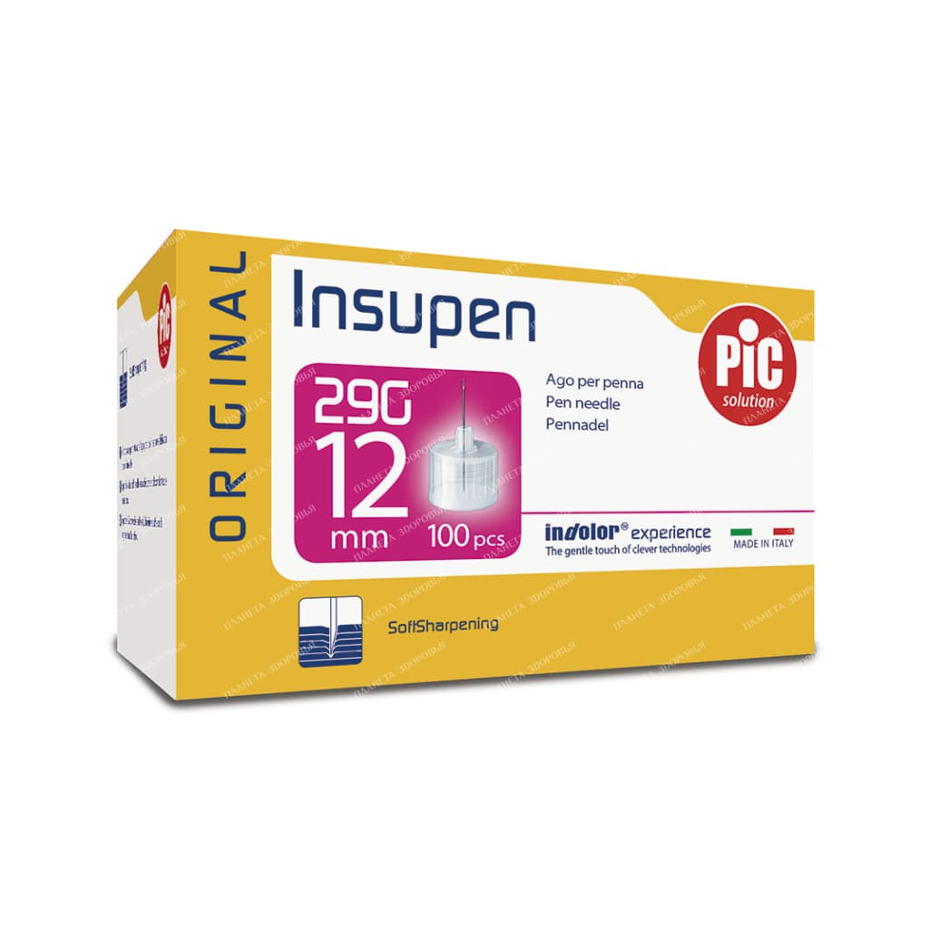 Needle for insulin syringe pens size G29 (0.33mm x 12mm) No. 100