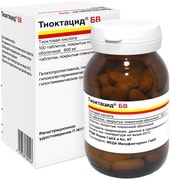 Meda Thioctacid BV, 600 mg, 100 tablets