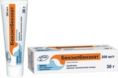 Pharmaceutical technology Benzyl benzoate ointment, 200 mg / g, 30 g.