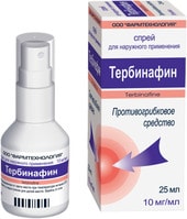 Pharmtechnology Terbinafine Spray, 10 mg / ml, 25 ml