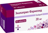 Farmland Enalapril Farmland, 20 mg, 30 tablets