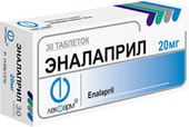 Lekpharm Enalapril, 20 mg, 30 tablets