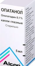 Alcon Opatanol Drops, 0.1%, 5 ml.