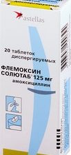 Astellas Flemoxin Solutab, 125 mg, 20 tablets Disp.