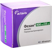 Actavis Phezam, 400 mg / 25 mg, 60 caps.