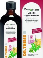 Dr. Theiss Mucoplant syrup with plantain, 100 ml.