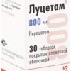 Egis Lucetam, 800 mg, 30 tablets