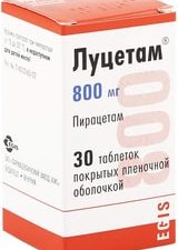 Egis Lucetam, 800 mg, 30 tablets