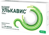 KRKA Ulkavis 120 mg, 56 tablets