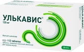 KRKA Ulkavis 120 mg, 112 tablets