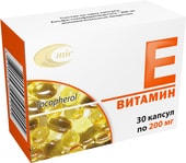 MIC Vitamin E, 200 mg, 30 caps.