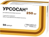 PRO.MED.CS Ursosan, 250 mg, 50 caps.