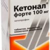 Sandoz Ketonal Forte, 100 mg, 20 tablets