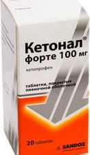 Sandoz Ketonal Forte, 100 mg, 20 tablets