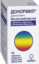 UPSA Donormil, 15 mg, 10 tab.