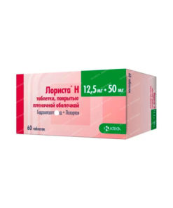 Lorista N tablets p/o 50mg/12.5mg №10x6