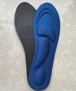 Dark Blue Orthotic Insoles (Sizes 40-45) with Arch & Heel Support (1 Pair)