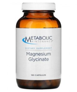 Magnesium Glycinate Supplement: 180 Capsules for Metabolic Support