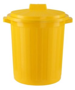 Medical Waste Bin 50L - Class B - 50cm High - Yellow