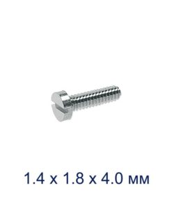 M1.4 x 1.8 x 4.0mm Silver Machine Screws (10 Pack)