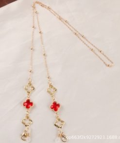 Lucky Clover Red Glasses Chain