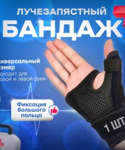 Wrist Brace & Thumb Splint: Left & Right Hand Support with Stabilizers
