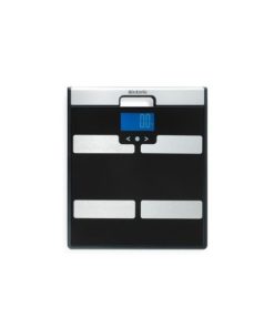 Brabantia Black Bathroom Scale with Weight Tracking