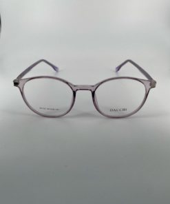 Dacchi D34132: Clear Round Plastic Eyeglass Frames (Men's & Women's)
