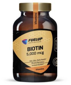 Biotin 5000 mcg (60 Veggie Caps): Hair, Skin & Nail Support