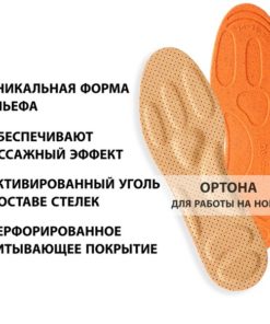 Ultra-Thin Cushioning Insoles with Activated Charcoal (Sizes 43-44)