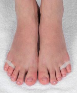 Silicone Toe Straighteners (Pair) - White, 3.5 x 1.5 cm